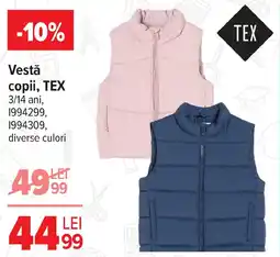 Carrefour Vestǎ copii, TEX Ofertă