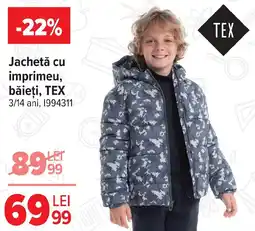 Carrefour Jachetă cu imprimeu, băieți, TEX Ofertă