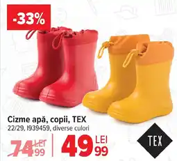 Carrefour Cizme apă, copii, TEX Ofertă