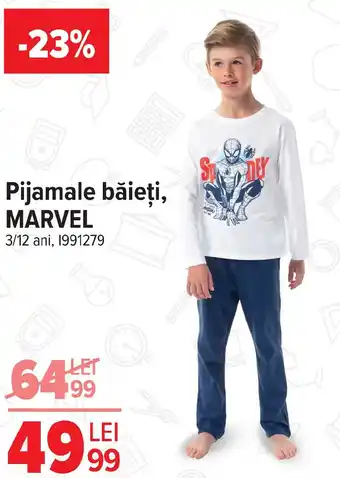 Carrefour Pijamale băieți, MARVEL Ofertă