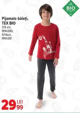 Carrefour Pijamale băieţi, TEX BIO Ofertă