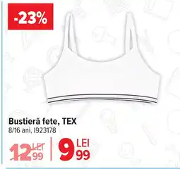 Carrefour Bustieră fete, TEX Ofertă