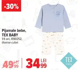 Carrefour Pijamale bebe, TEX BABY Ofertă