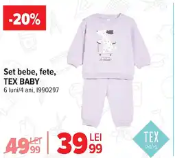 Carrefour Set bebe, fete, TEX BABY Ofertă
