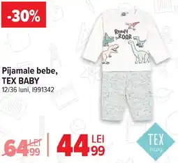 Carrefour Pijamale bebe, TEX BABY Ofertă