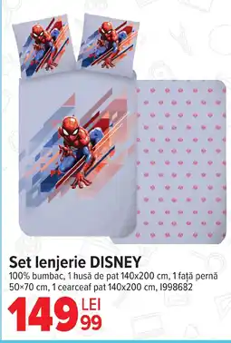 Carrefour Set lenjerie DISNEY Ofertă