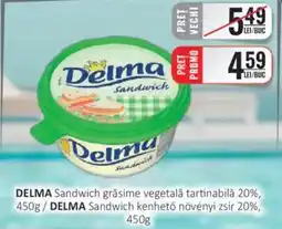 CBA DELMA Sandwich grăsime vegetală tartinabilǎ 20% Ofertă
