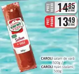 CBA CAROLI salam de vară Ofertă