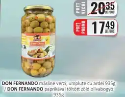 CBA DON FERNANDO măsline verzi, umplute cu ardei Ofertă