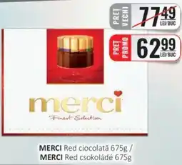 CBA MERCI Red ciocolată Ofertă