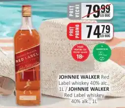 CBA JOHNNIE WALKER Red Label whiskey Ofertă