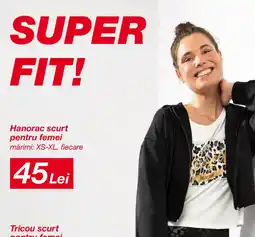 Kik Hanorac scurt pentru femei Ofertă