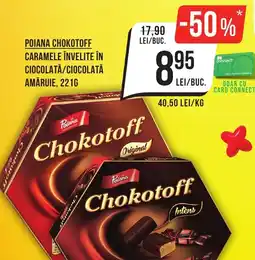 Mega Image Poiana chokotoff caramele învelite în ciocolată/ciocolată amăruie Ofertă