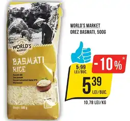 Mega Image World's market orez basmati Ofertă