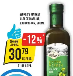 Mega Image WORLD'S MARKET Ulei de măsline, extravirgin Ofertă