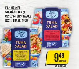 Mega Image FISH MARKET Salată cu ton și cuscus/ton și fasole rosie, boabe Ofertă