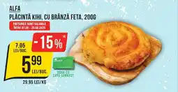Mega Image ALFA Plăcinta kihi, cu brânză feta Ofertă
