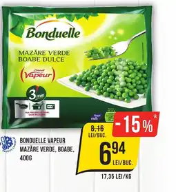 Mega Image Bonduelle vapeur mazăre verde, boabe Ofertă
