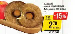 Mega Image La lorraine gogoașă cu umplutură de mere, zahăr şi scorţişoară Ofertă