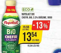 Mega Image Napolact bio chefir, bio, 3.3% grăsime Ofertă