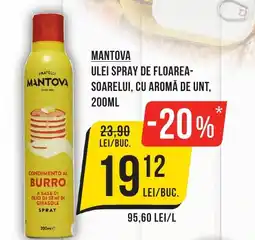 Mega Image MANTOVA Ulei spray de floarea- soarelui, cu aromă de unt Ofertă