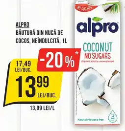 Mega Image ALPRO Băutură din nucă de cocos, neîndulcită Ofertă