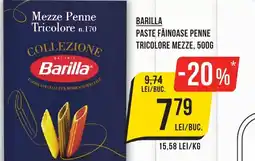 Mega Image BARILLA Paste făinoase penne tricolore mezze Ofertă