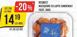 Mega Image BESWEET Nucușoare cu lapte condensat fiert Ofertă