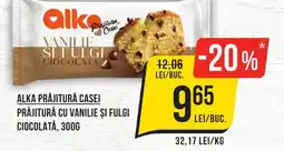 Mega Image Alka prăjitură casei prăjitură cu vanilie și fulgi ciocolată Ofertă