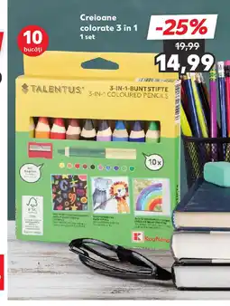 Kaufland Creioane colorate 3 în 1 Ofertă