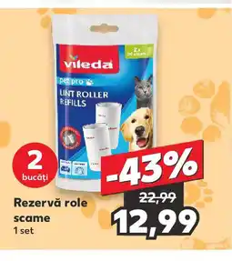 Kaufland Vileda Rezervă role scame Ofertă