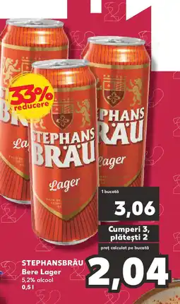 Kaufland STEPHANSBRÄU Bere Lager Ofertă