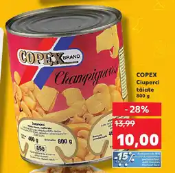 Kaufland COPEX Ciuperci tăiate Ofertă