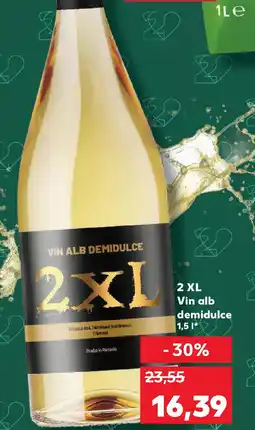 Kaufland 2 XL Vin alb demidulce Ofertă