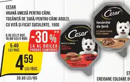 Mega Image CESAR Hrana umedă pentru câini Ofertă