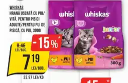 Mega Image WHISKAS Hrană uscată cu pui/ vită Ofertă