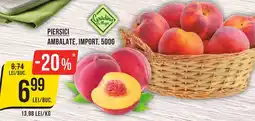 Mega Image Piersici ambalate, import Ofertă