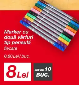 Kik Marker cu două vârfuri tip pensulǎ Ofertă
