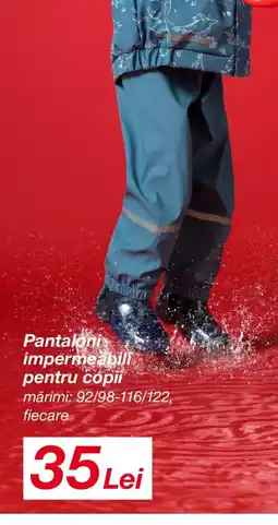 Kik Pantaloni impermeabili pentru copii Ofertă