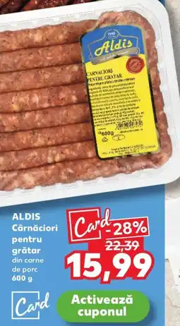 Kaufland ALDIS Cârnăciori pentru grătar Ofertă
