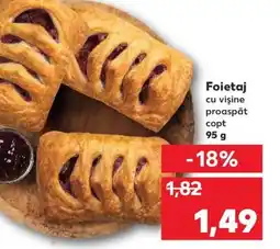 Kaufland Foietaj cu Vişine proaspăt copt Ofertă
