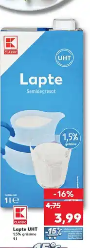 Kaufland Lapte UHT Ofertă