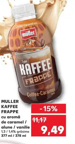 Kaufland MULLER Kaffee Frappe cu aromă de caramel / alune / vanilie Ofertă