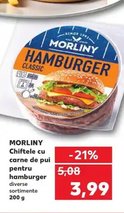 Kaufland MORLINY Chiftele cu carne de pui pentru hamburger Ofertă
