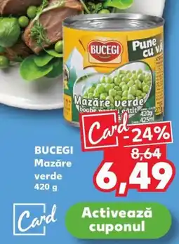 Kaufland BUCEGI Mazăre verde Ofertă