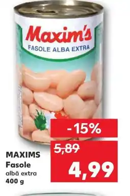 Kaufland MAXIMS Fasole albă extra Ofertă