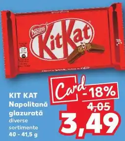 Kaufland KIT KAT Napolitană glazurată Ofertă