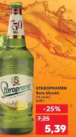 Kaufland STAROPRAMEN Bere blondă Ofertă