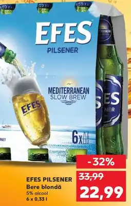 Kaufland EFES PILSENER Bere blondă Ofertă