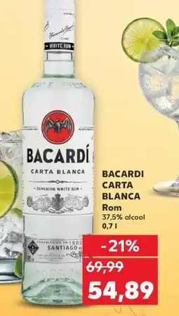 Kaufland BACARDI CARTA BLANCA Rom Ofertă